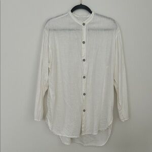 Flax White Button-Up Shirt
